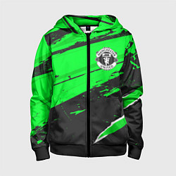 Детская толстовка на молнии Manchester United sport green