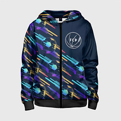 Детская толстовка на молнии Porto градиентные мячи