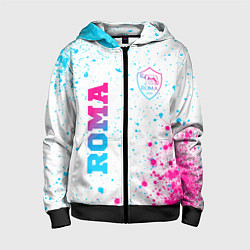 Детская толстовка на молнии Roma neon gradient style вертикально