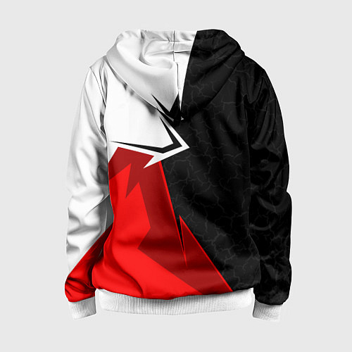 Детская толстовка на молнии Honda CR-V - sport uniform / 3D-Белый – фото 2