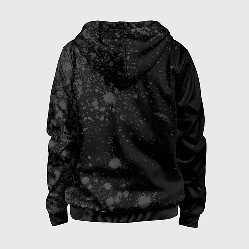 Детская толстовка на молнии Galatasaray sport на темном фоне по-вертикали / 3D-Черный – фото 2