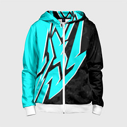 Детская толстовка на молнии Mint graffiti