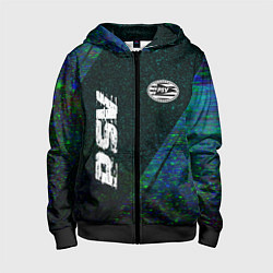 Детская толстовка на молнии PSV glitch blue