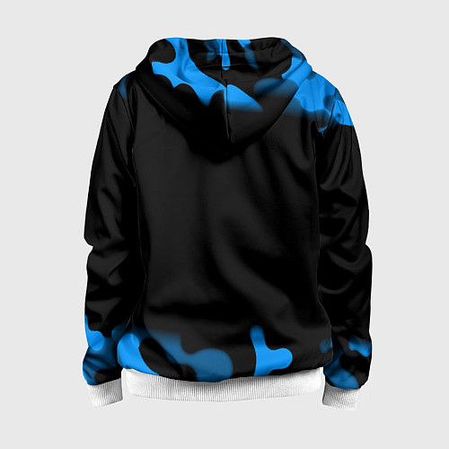 Детская толстовка на молнии Schalke 04 fc camo / 3D-Белый – фото 2