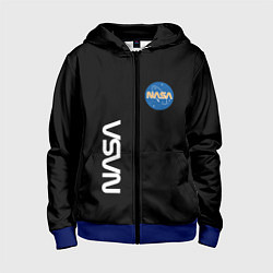 Детская толстовка на молнии NASA logo usa space
