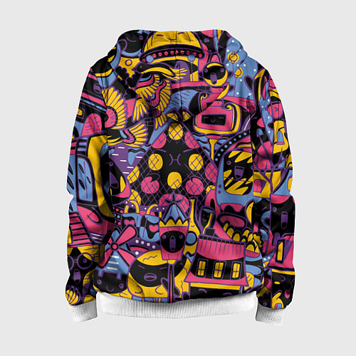 Детская толстовка на молнии О Париж / 3D-Белый – фото 2