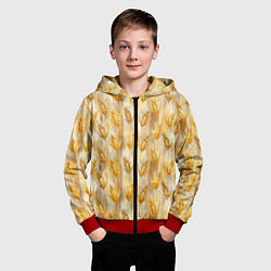 Толстовка на молнии детская Золотая нива, цвет: 3D-красный — фото 2