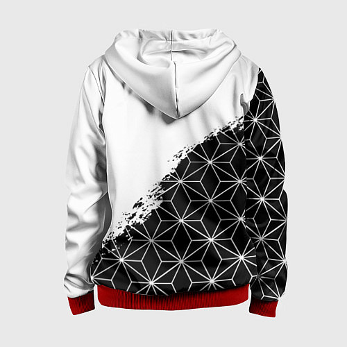 Детская толстовка на молнии Among us mobile game retro / 3D-Красный – фото 2