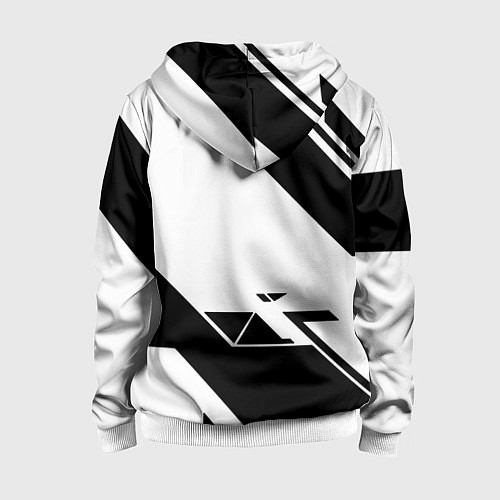 Детская толстовка на молнии Rockstar game pattern / 3D-Белый – фото 2