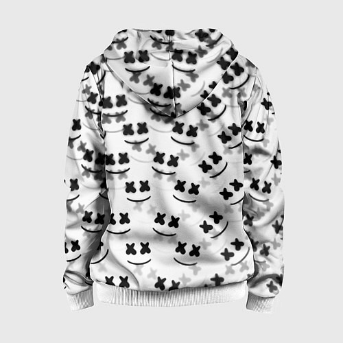 Детская толстовка на молнии Marshmello dj pattern / 3D-Белый – фото 2