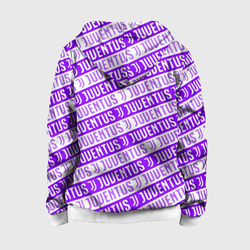Детская толстовка на молнии Juventus pattern / 3D-Белый – фото 2