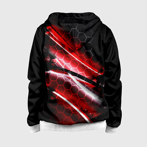 Детская толстовка на молнии Doom logo game / 3D-Белый – фото 2