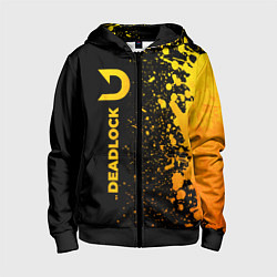 Детская толстовка на молнии Deadlock - gold gradient по-вертикали