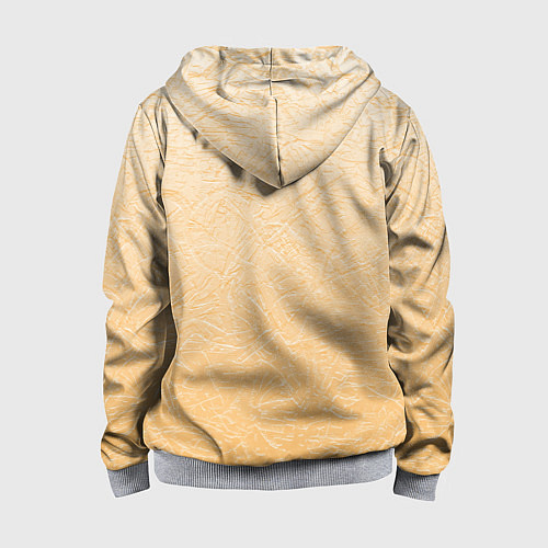 Детская толстовка на молнии Золотое руно / 3D-Меланж – фото 2