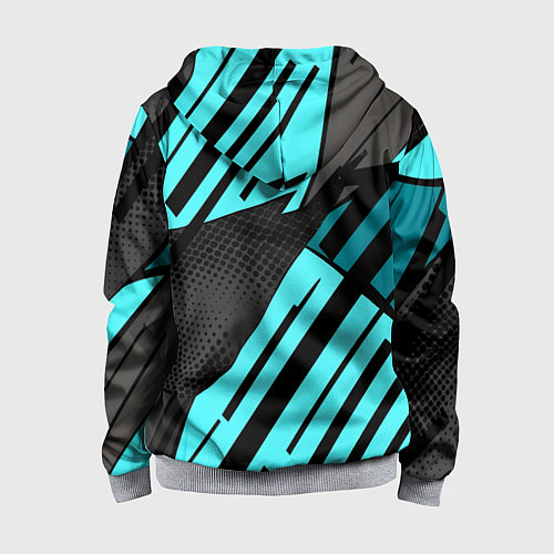 Детская толстовка на молнии Спортивный динамичный / 3D-Меланж – фото 2