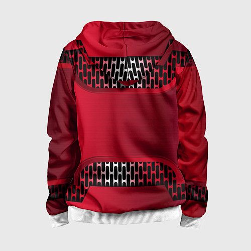 Детская толстовка на молнии Audi metal steel / 3D-Белый – фото 2