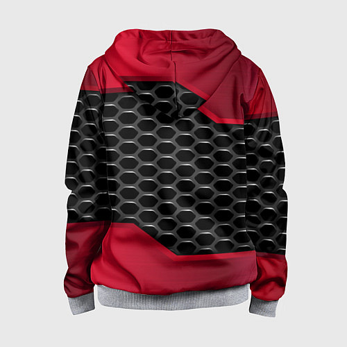 Детская толстовка на молнии BMW карбон стиль / 3D-Меланж – фото 2