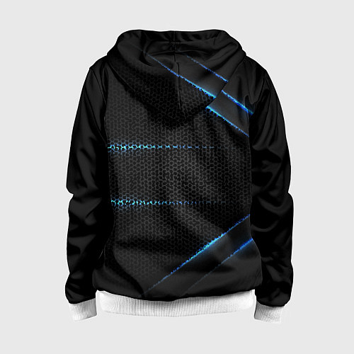 Детская толстовка на молнии BMW metal steel / 3D-Белый – фото 2