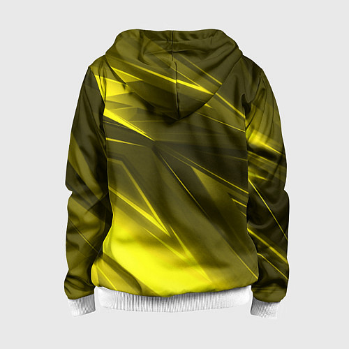 Детская толстовка на молнии Gold stripes abstraction / 3D-Белый – фото 2