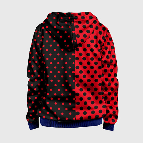 Детская толстовка на молнии Doom pattern steell / 3D-Синий – фото 2