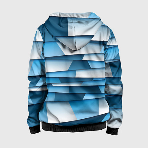 Детская толстовка на молнии Geometry line / 3D-Черный – фото 2