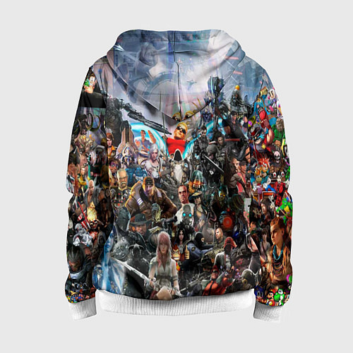Детская толстовка на молнии Коллекция мастера игры / 3D-Белый – фото 2
