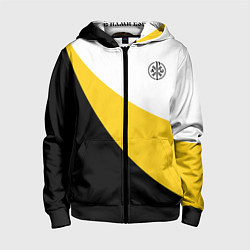 Детская толстовка на молнии Мы русские с нами Бог малый черный кцк Николай II