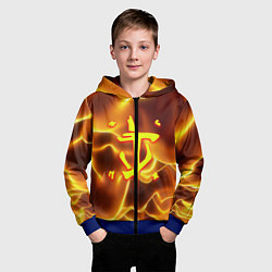 Толстовка на молнии детская Doom грозовой стиль марса, цвет: 3D-синий — фото 2