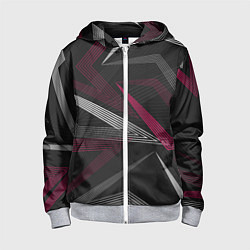 Детская толстовка на молнии Цветные линии