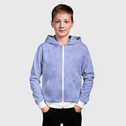 Толстовка на молнии детская Пиксельная клетка, цвет: 3D-белый — фото 2