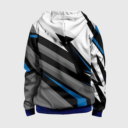 Детская толстовка на молнии Lixiang - синий спорт / 3D-Синий – фото 2