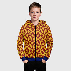 Толстовка на молнии детская Гарри Поттер факультеты, цвет: 3D-синий — фото 2