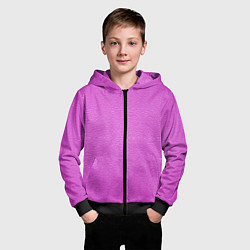 Толстовка на молнии детская Текстура розовой кожи, цвет: 3D-черный — фото 2