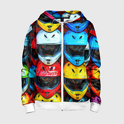 Детская толстовка на молнии Шлемы BMX