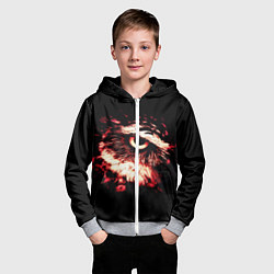 Толстовка на молнии детская Совух - светлый, цвет: 3D-меланж — фото 2