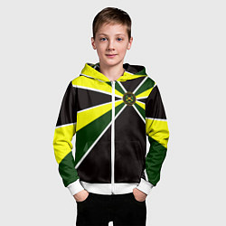 Толстовка на молнии детская Мотострелковые войска: шеврон без текста, цвет: 3D-белый — фото 2