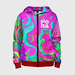 Детская толстовка на молнии Abstract floral pattern - aloha