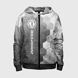 Детская толстовка на молнии Dongfeng - grey gradient по-вертикали