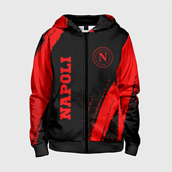 Детская толстовка на молнии Napoli - red gradient вертикально