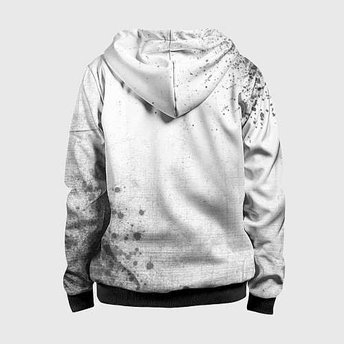 Детская толстовка на молнии Genesis - white gradient вертикально / 3D-Черный – фото 2