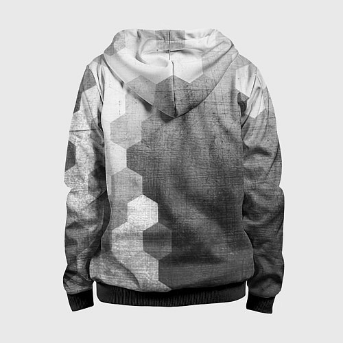 Детская толстовка на молнии Genesis - grey gradient по-вертикали / 3D-Черный – фото 2