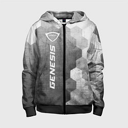 Толстовка на молнии детская Genesis - grey gradient по-вертикали, цвет: 3D-черный