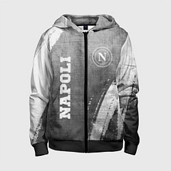 Толстовка на молнии детская Napoli - grey gradient вертикально, цвет: 3D-черный