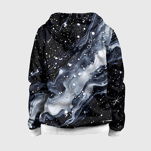 Детская толстовка на молнии Млечный путь в космоссе / 3D-Белый – фото 2