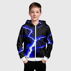 Толстовка на молнии детская The rift, цвет: 3D-белый — фото 2