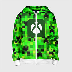 Детская толстовка на молнии Minecraft xbox