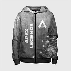 Детская толстовка на молнии Apex Legends - grey gradient вертикально