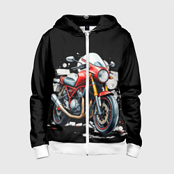 Детская толстовка на молнии Red Moto