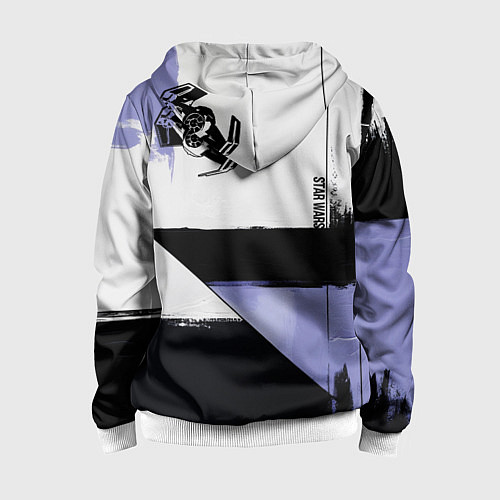 Детская толстовка на молнии Дарт Вейдер Звездные войны / 3D-Белый – фото 2