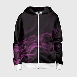 Детская толстовка на молнии Color smoke pink